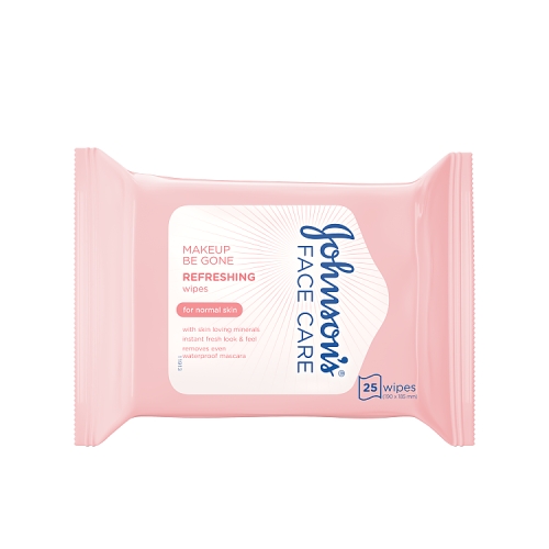 Johnsons Make up Be Gone Refreshing Cleansing Wipes 5in1 25SH pack shot