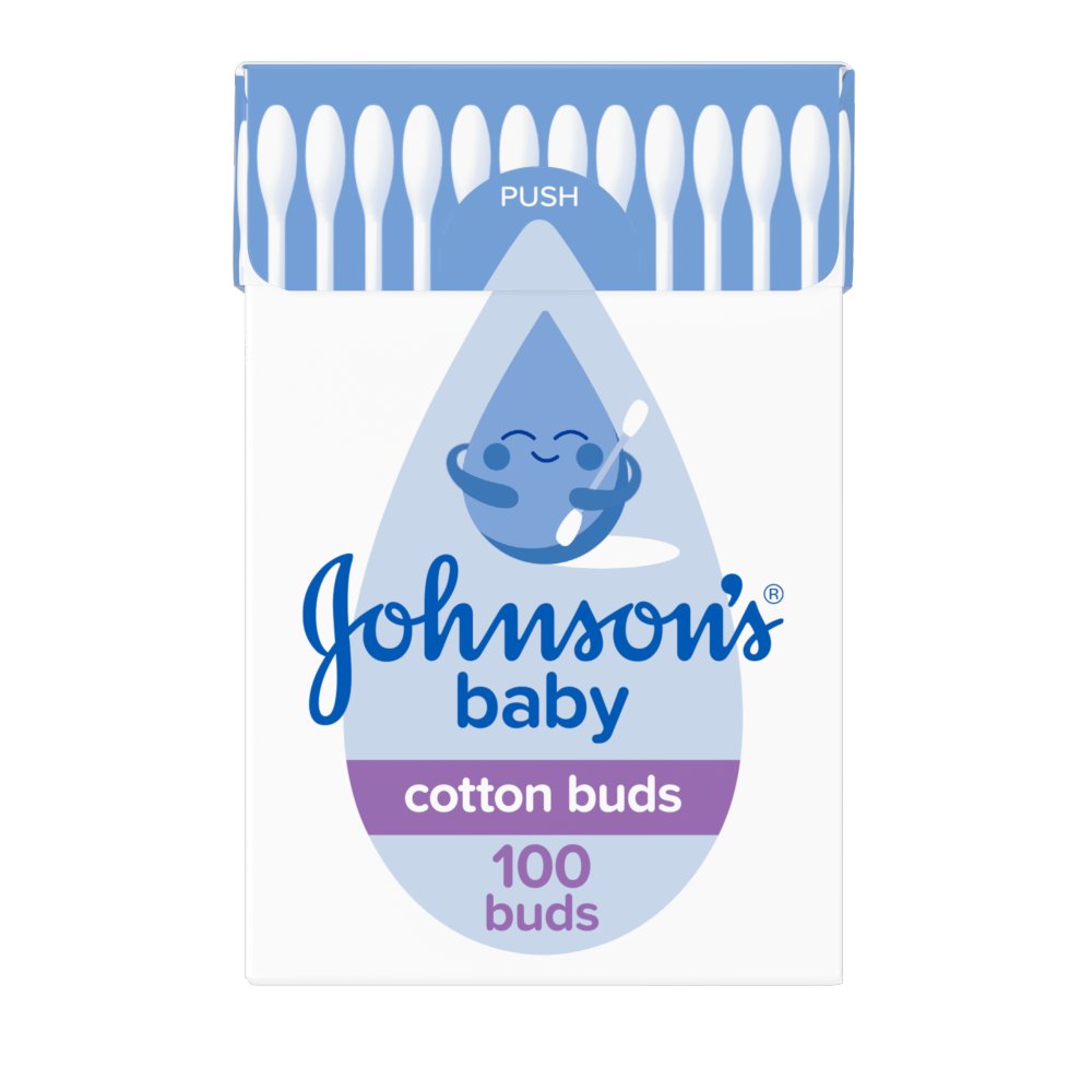Johnsons Baby Cotton Buds 100s pack shot