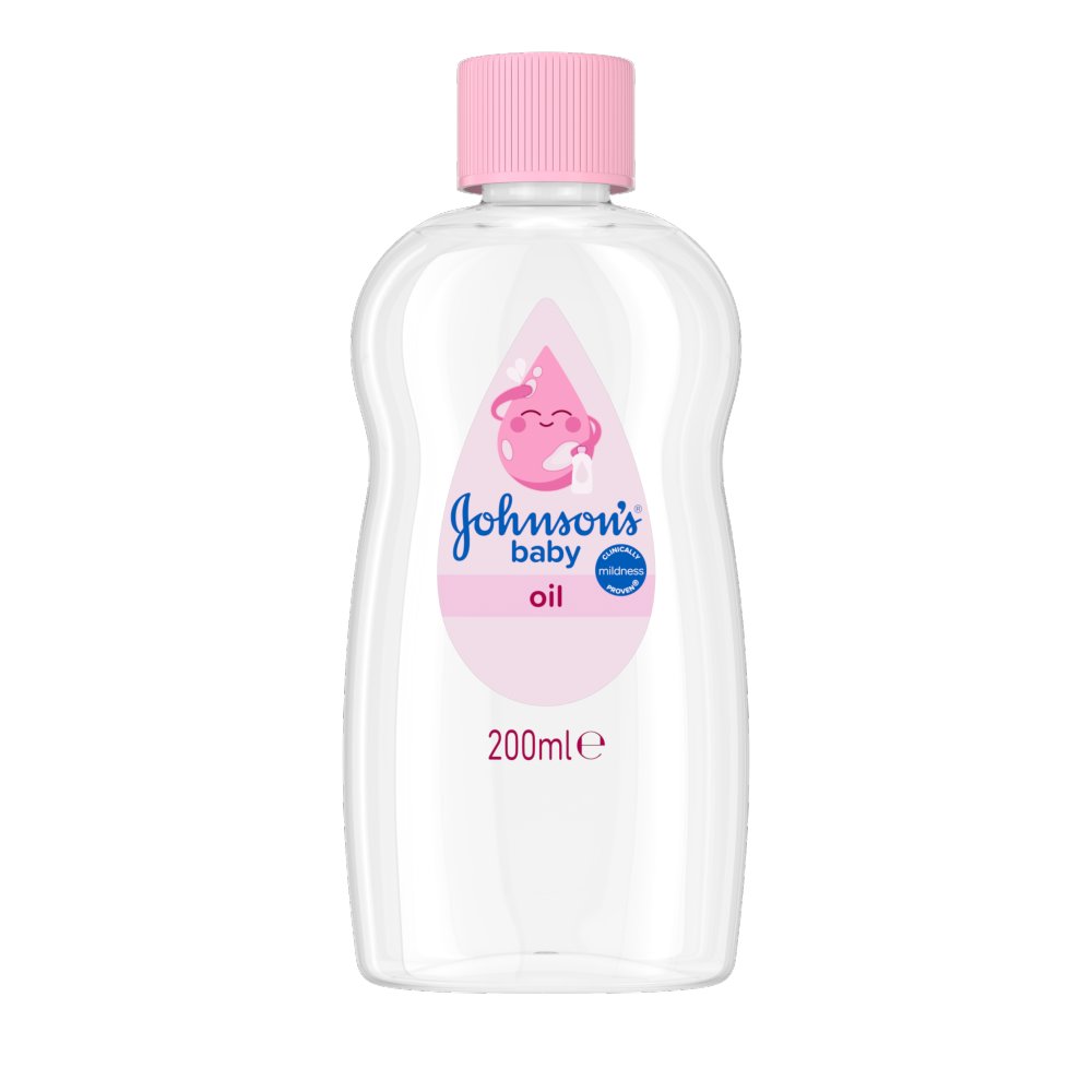 Johnsons Baby Oil Regular 200ml pack shot
