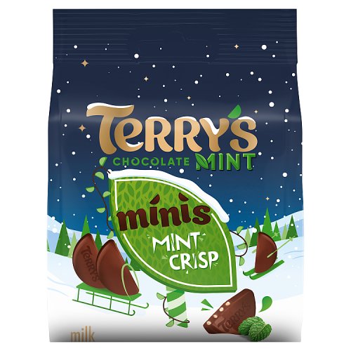 Terrys Chocolate Mint Crisp Minis 80g pack shot