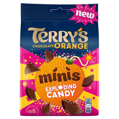 Terrys Mini Exploding Candy Bag 105g pack shot