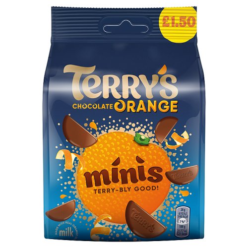 Terrys Chocolate Orange Minis Bag PM £1.50 95g pack shot