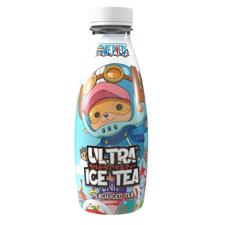 Ultra Ice Tea Peach Bottle One Piece Egghead Chopper 500ml pack shot