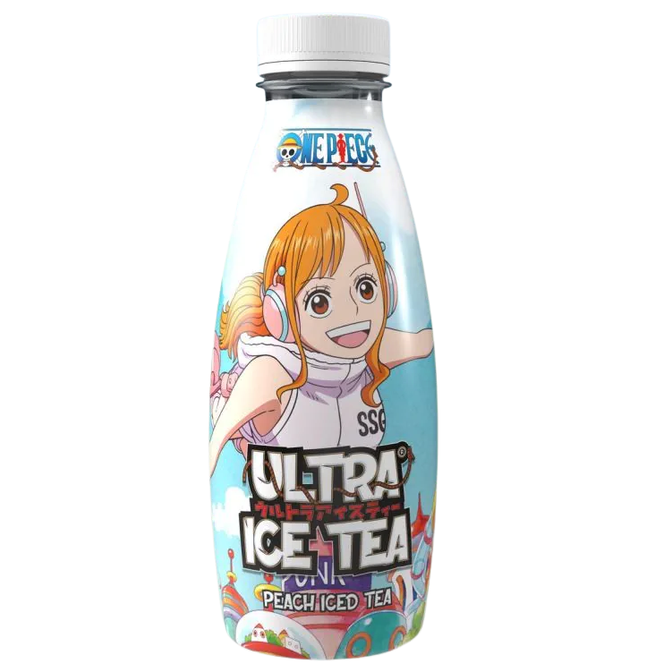 Ultra Ice Tea Peach Bottle One Piece Egghead Nami 500ml pack shot