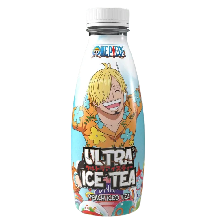 Ultra Ice Tea Peach Bottle One Piece Egghead Sanji 500ml pack shot