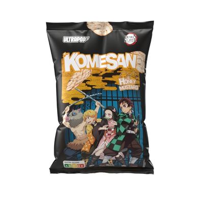 Ultra Pop Demon Slayer Komesan Honey & Mustard Rice Chips 60g pack shot
