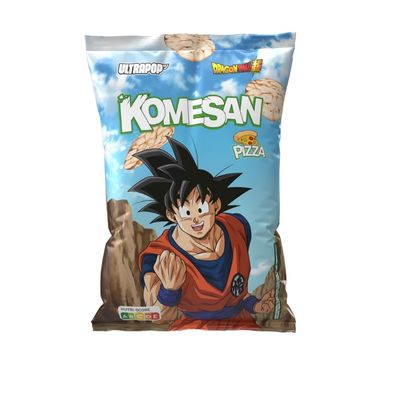 Ultra Pop Dragon Ball Super Goku Komesan Pizza Rice Chips 60g pack shot
