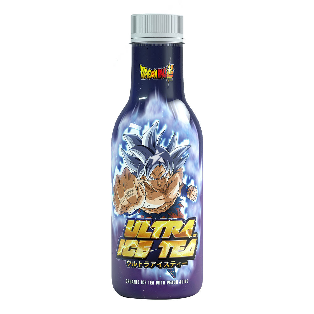 Ultra Ice Tea Peach Bottle Goku 500ml pack shot