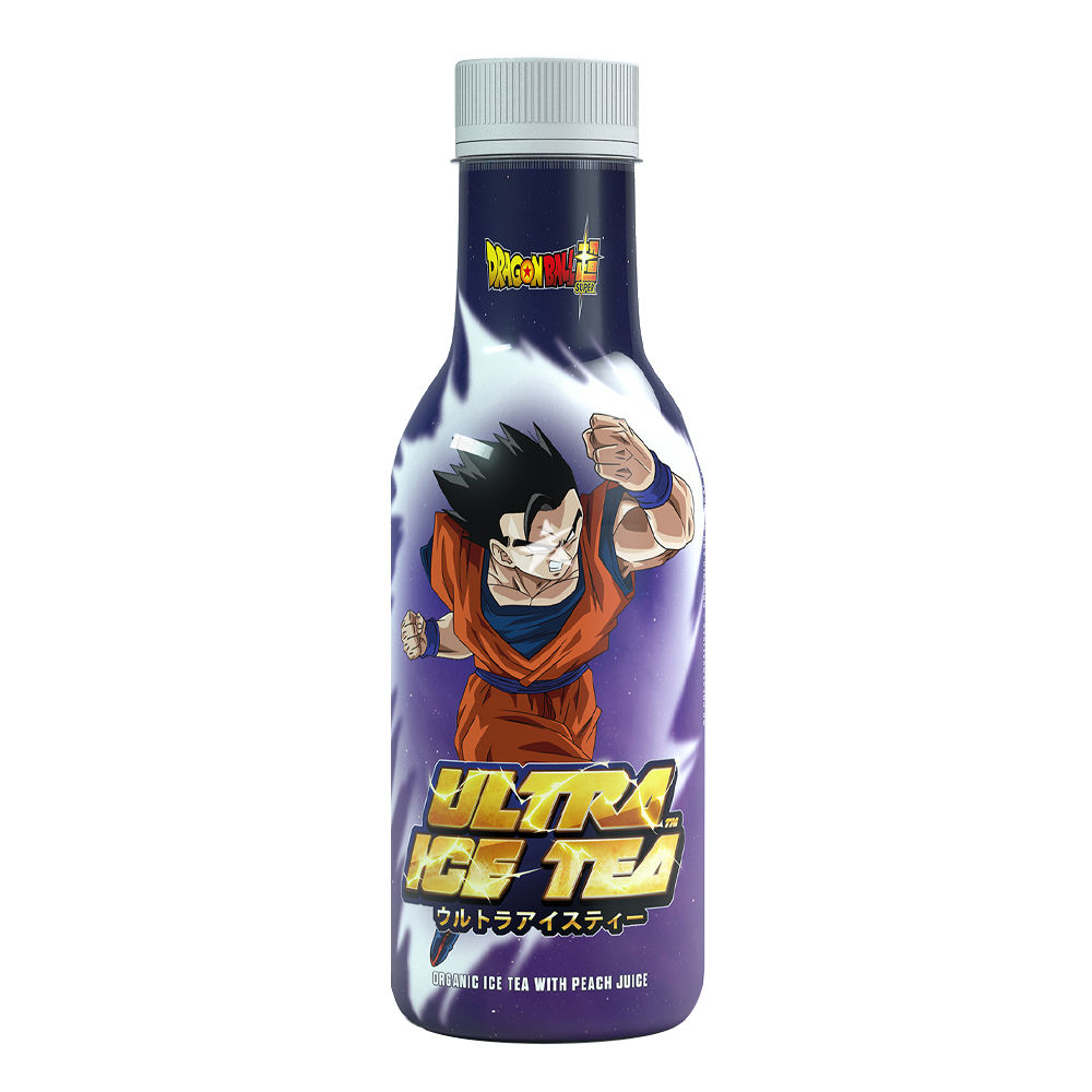 Ultra Ice Tea Peach Bottle Golden Freezer Black Tea 500ml pack shot