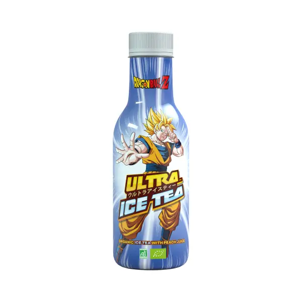 Ultra Ice Tea Peach Bottle Goku 500ml pack shot