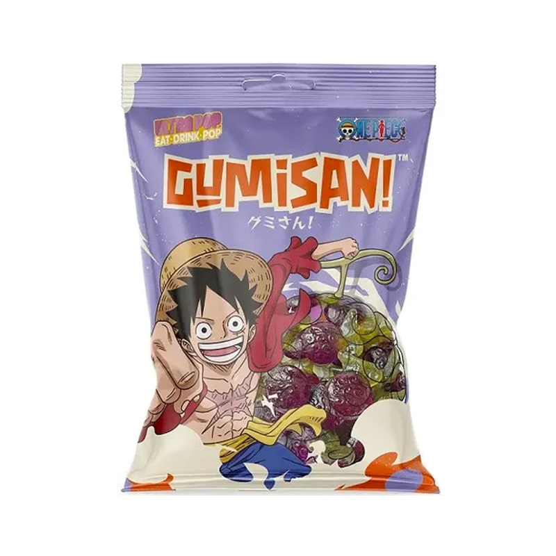 Ultra Pop One Piece Luffy Gumisan Jelly Sweets 180g pack shot