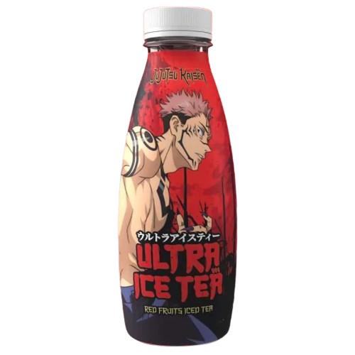 Ultra Ice Tea Bottle Jujutsu Kaisen Sukuna Red Fruits 500ml pack shot