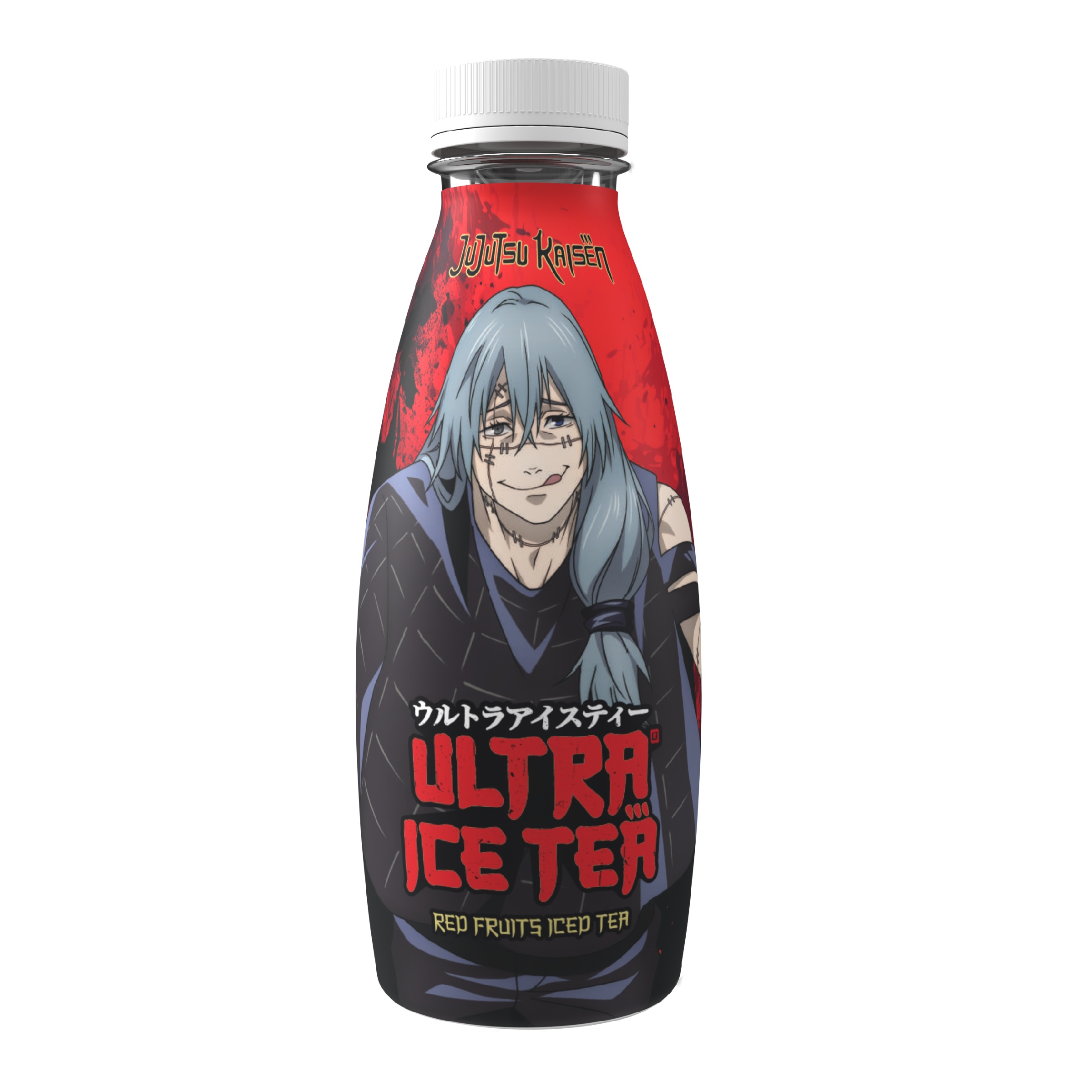 Ultra Ice Tea Bottle Jujutsu Mahito Red fruits 500ml pack shot