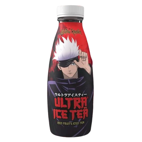 Ultra Ice Tea Bottle Jujutsu Kaisen Gojo Red Fruits 500ml pack shot