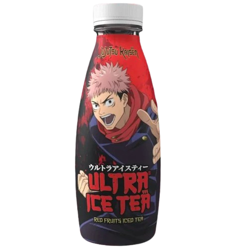 Ultra Ice Tea Bottle Jujutsu Kaisen Itadori Red Fruits 500ml pack shot