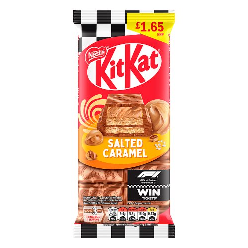 KitKat Salted Caramel Sharing Block PM £1.65 99g pack shot