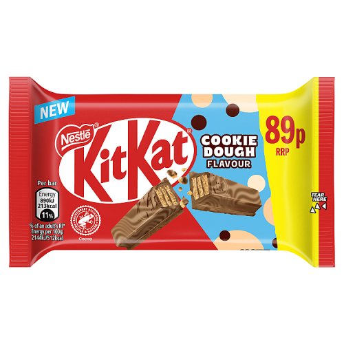 KitKat Cookie Dough Flavour PM 89p 41.5g pack shot