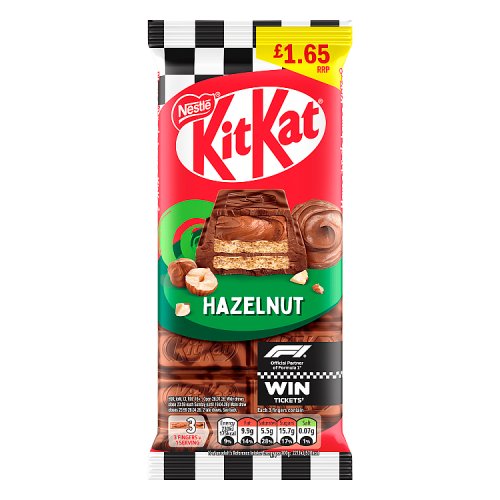 KitKat Hazelnut Sharing Block PM £1.65 99g pack shot