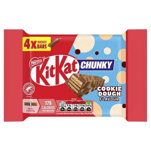 KitKat Cookie Chunky Cookie Dough Flavour (4 x 34g) pack shot