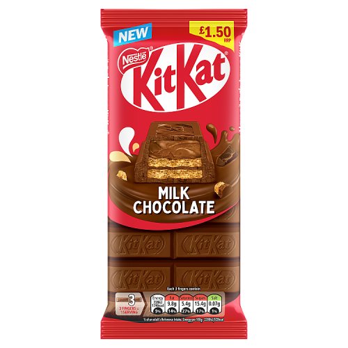 KitKat Milk Chocolate Sharing Block PM £1.50 99g pack shot