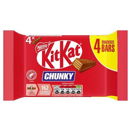 KitKat Chunky 4pk (4 x 32g) pack shot