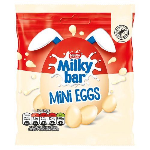 Milkybar Mini Eggs Pouch 80g pack shot