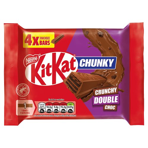 KitKat Chunky Double Chocolate 4pk (4 x 35g) pack shot