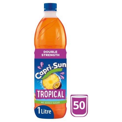 Capri Sun Squash Tropical Double Strength 1Ltr pack shot