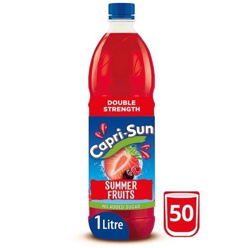 Capri Sun Squash Summer Fruits Double Strength 1Ltr pack shot