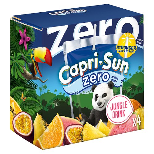 Capri Sun Zero Jungle Party 4pk (4 x 200ml) pack shot