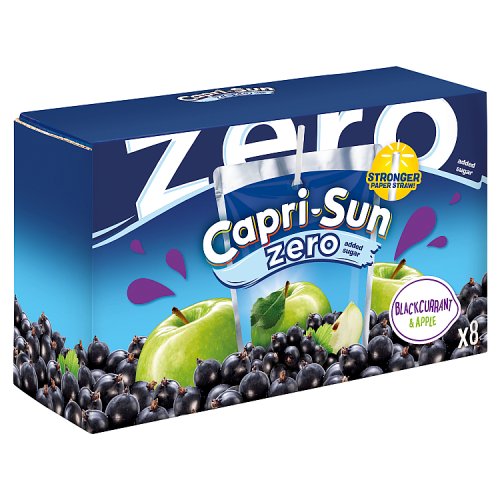 Capri Sun Zero Apple & Blackcurrant 8pk (8 x 200ml) pack shot