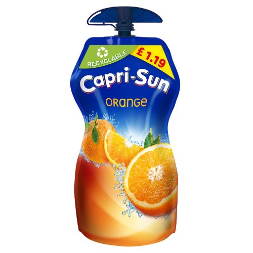 Capri Sun Orange PM £1.19 330ml pack shot