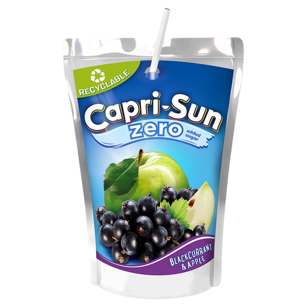 Capri Sun Zero Apple & Blackcurrant 200ml pack shot