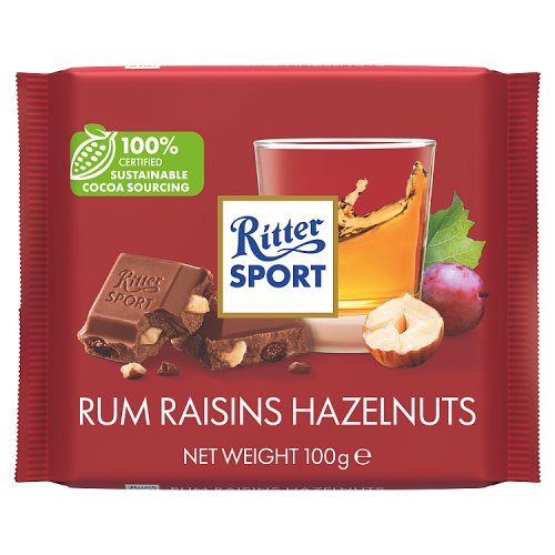 Ritter Sport Colour Rum & Raisin 100g pack shot
