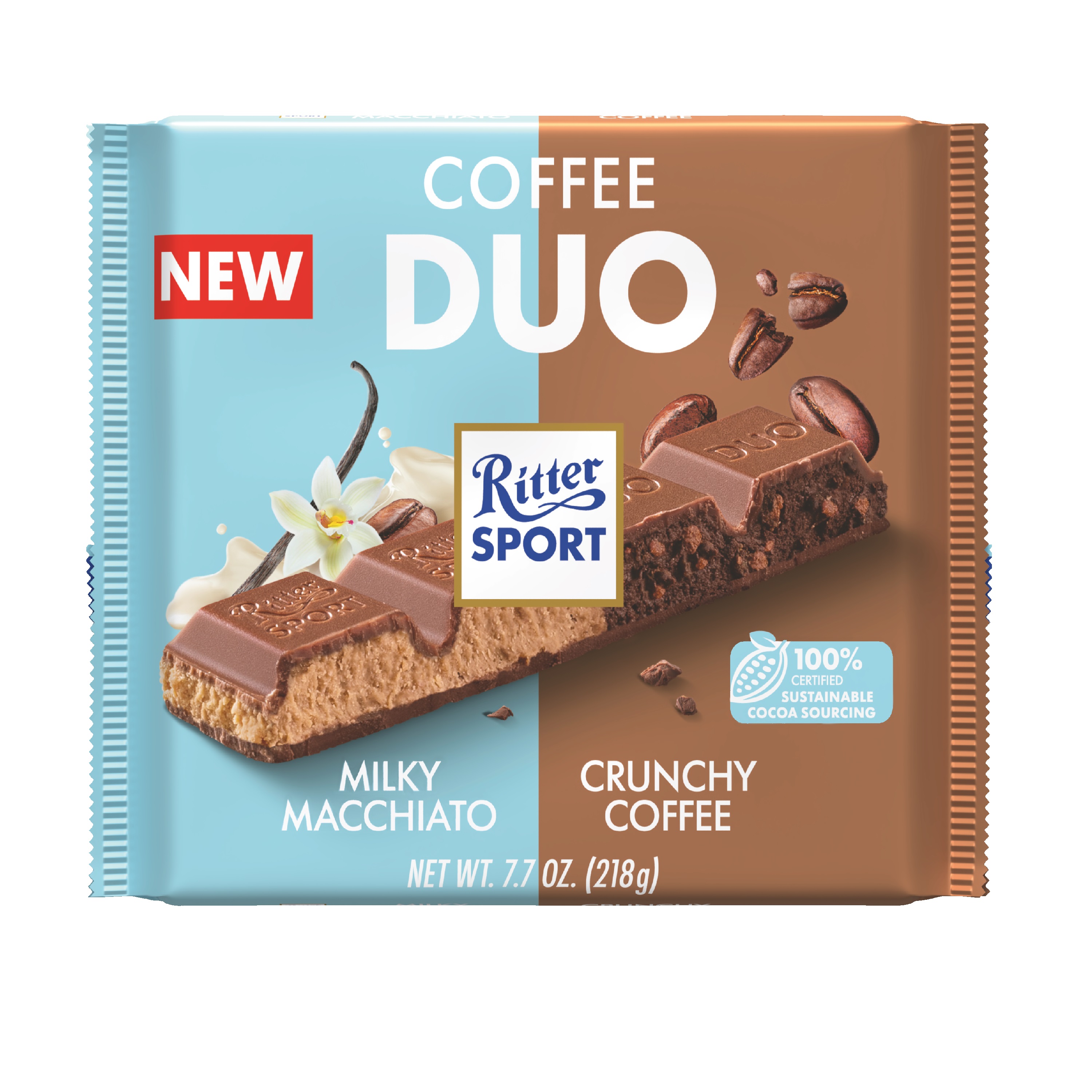 Ritter Sport Duo Coffee 218g pack shot