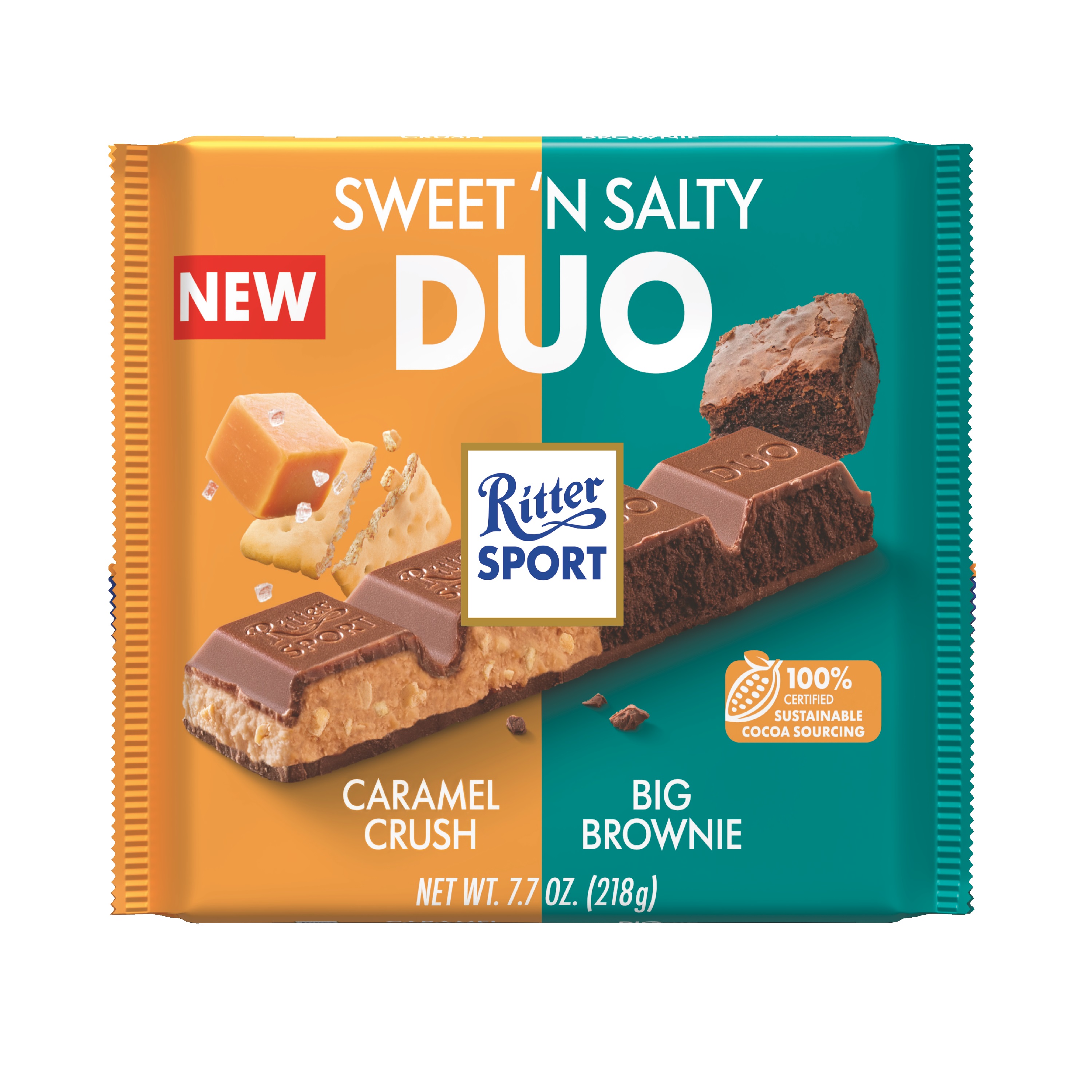 Ritter Sport Duo Sweet n Salty 218g pack shot