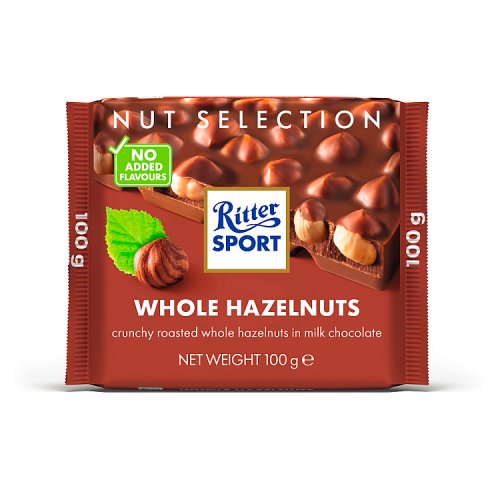 Ritter Sport Nut Perfect Milk Whole Hazelnut 100g pack shot