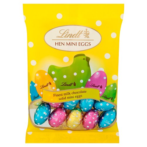 Lindt Hen Mini Eggs 90g pack shot