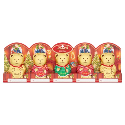 Lindt Teddy Chocolate 5pk (5 x 10g) 50g pack shot