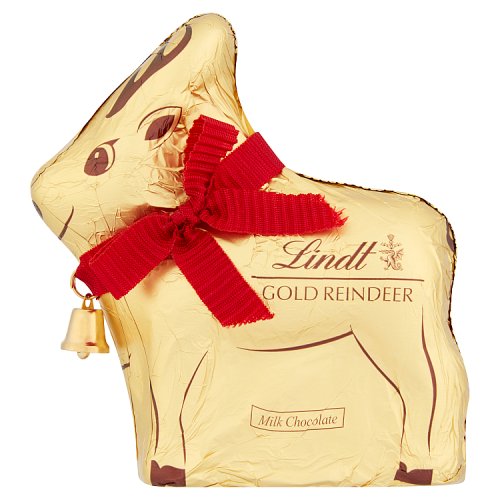 Lindt Gold Reindeer 100g pack shot