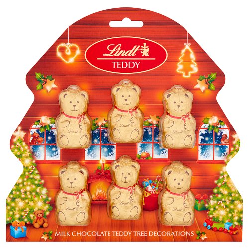 Lindt Bear Tree Decorations 60g pack shot