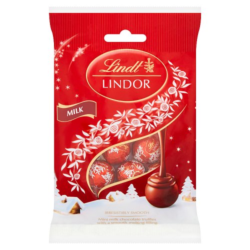 Lindt Lindor Mini Truffles Milk 80g pack shot
