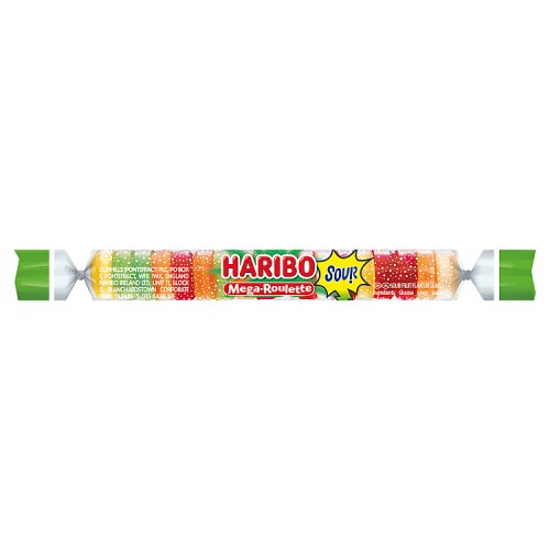 Haribo Mega Roulette Sour PM 70p 45g pack shot