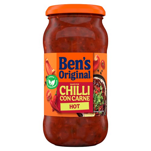 Bens Original Chilli Con Carne Hot Sauce 450g pack shot