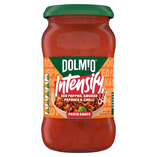 Dolmio Intensify Red Pepper Smoked Paprika And Chilli Pasta Sauce 390g pack shot