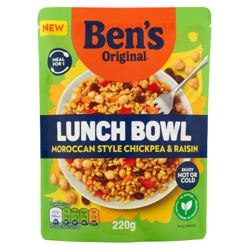 Bens Moroccan Style Lunch Bowl 220g pack shot