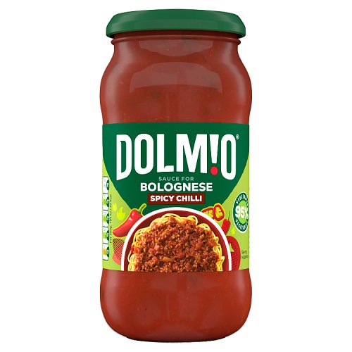Dolmio Jar Sauce Bolognese Spicy Chilli 450g pack shot