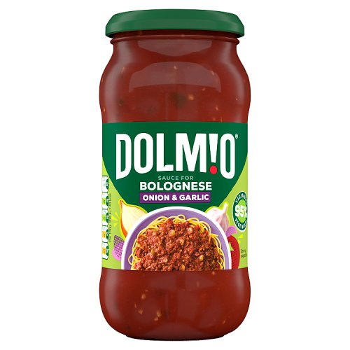 Dolmio Jar Sauce Bolognese Onion & Garlic 450g pack shot