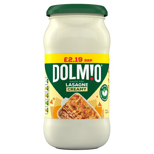 Dolmio Sauce Creamy Lasagne PM £2.19 450g pack shot
