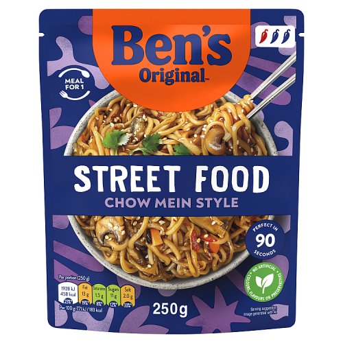 Bens Original Street Food Chow Mein Style 250g pack shot
